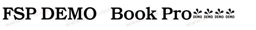 FSP DEMO   Book Pro字体转换